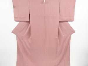 リサイクル　未使用品　のり散らし模様織り出し一つ紋色無地着物